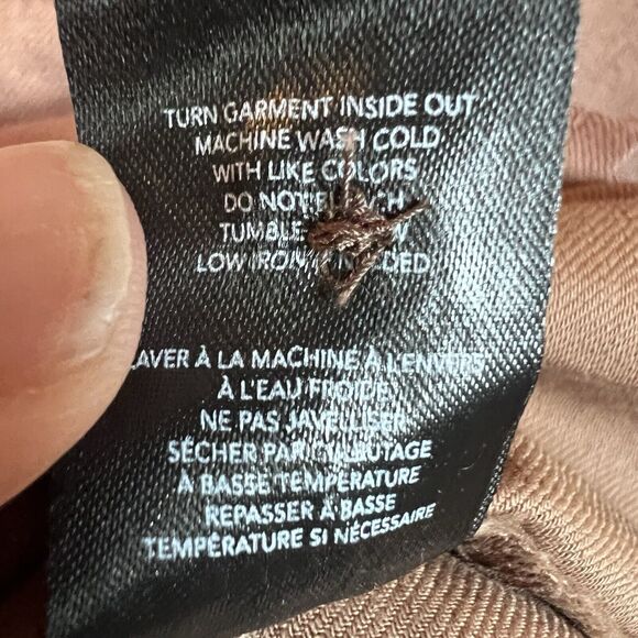 OAT New York Women's Oversized Boxy Top Button-Up Shirt XL Brown Short Sleeve - Picture 8 of 10